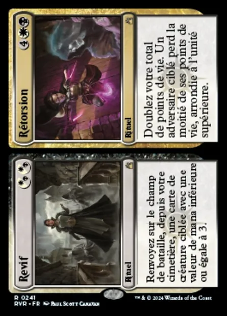 Revif // Rétorsion // Revif // Rétorsion, carte Magic RVR 241 — extension Ravnica Remastered