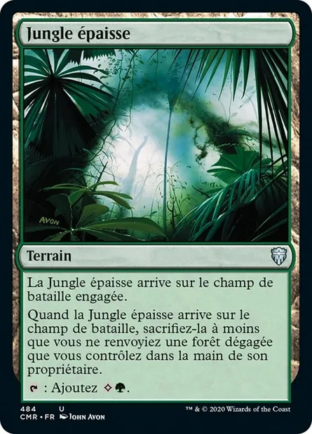 Jungle épaisse, carte Magic CMR 484 — extension Commander Legends