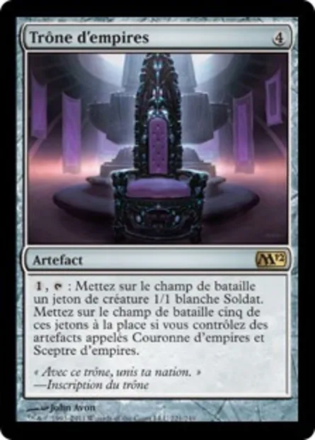 Trône d'empires, carte Magic M12 221 — extension Magic 2012