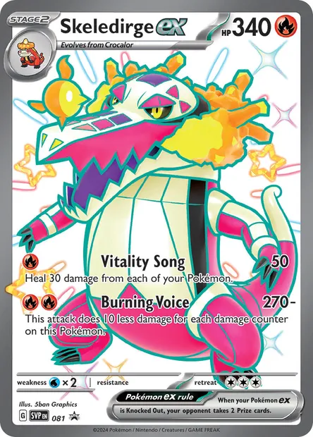 Skeledirge ex, Pokémon card PR-SV 081 — SVP Black Star Promos set
