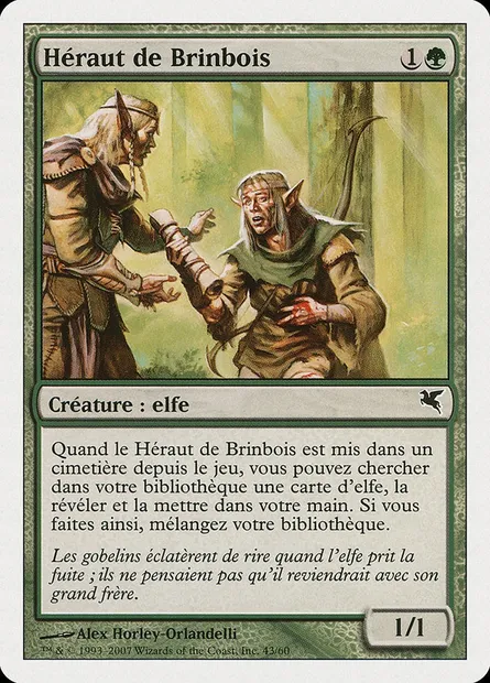 Wirewood Herald, Magic card PSAL B43 — Salvat 2005 set