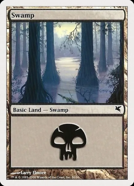 Swamp, Magic card PHUK 56 — Hachette UK set