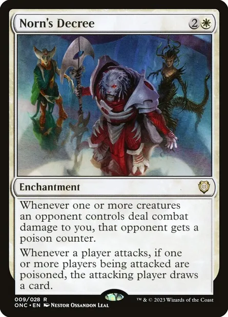 Norn's Decree, Magic card ONC 9 — Phyrexia: All Will Be One Commander set