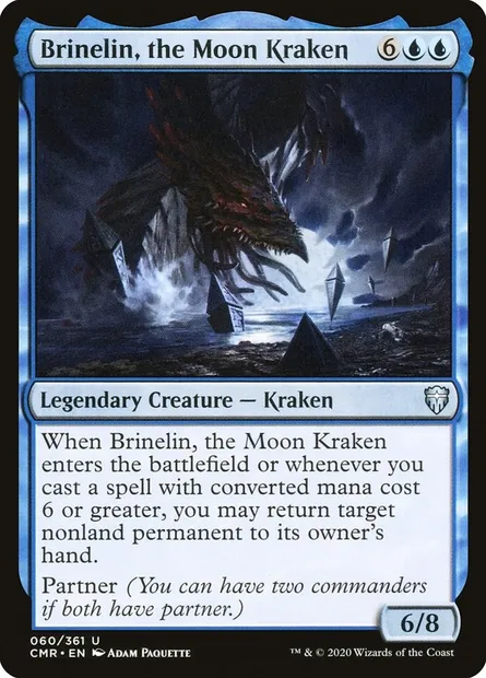 Brinelin, the Moon Kraken, Magic card CMR 60 — Commander Legends set