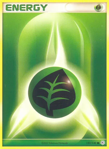 Grass Energy, Pokémon card DP 123 — Diamond & Pearl set