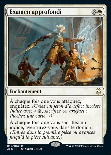 Examen approfondi, carte Magic AFC 12 — extension Forgotten Realms Commander