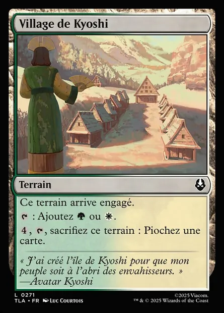 Village de Kyoshi, carte Magic TLA 271 — extension Avatar: The Last Airbender