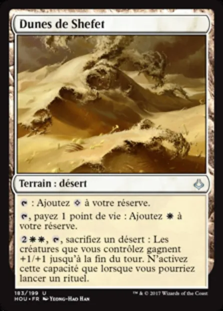 Dunes de Shefet, carte Magic HOU 183 — extension L’âge de la destruction
