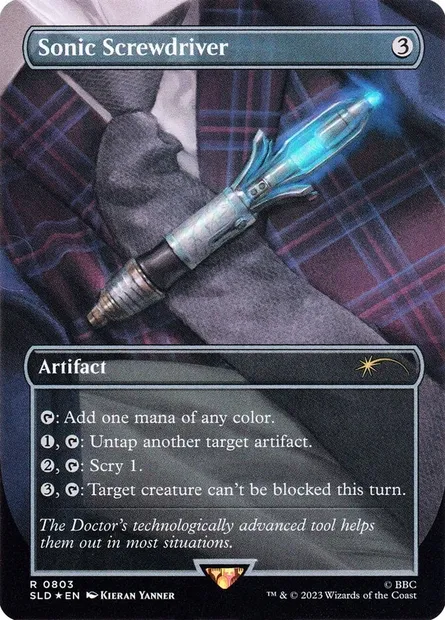 Sonic Screwdriver, Magic card SLD 803 — Secret Lair Drop set