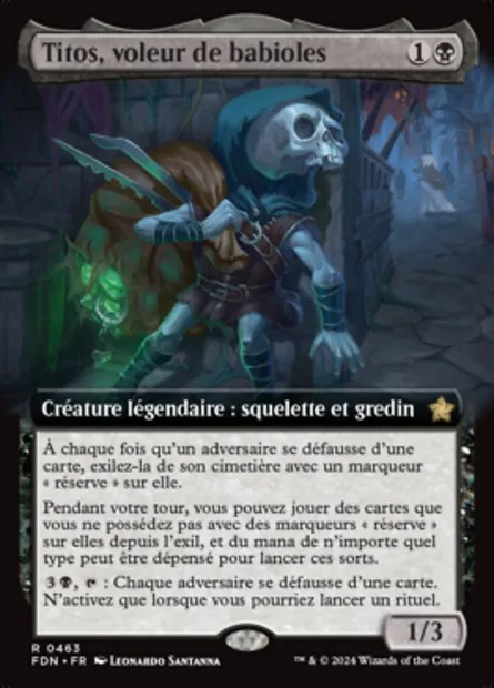 Titos, voleur de babioles, carte Magic FDN 463 — extension Foundations
