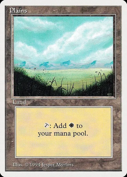 Plains, Magic card SUM 292 — Summer Magic / Edgar set