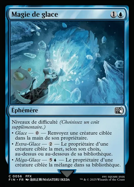 Magie de glace, carte Magic FIN 56 — extension Final Fantasy