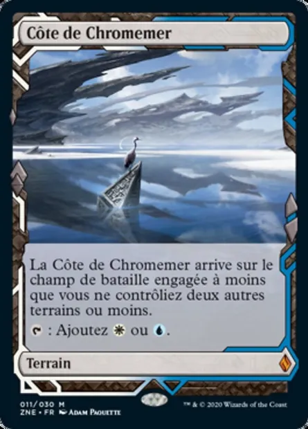Côte de Chromemer, carte Magic ZNE 11 — extension Zendikar Rising Expeditions