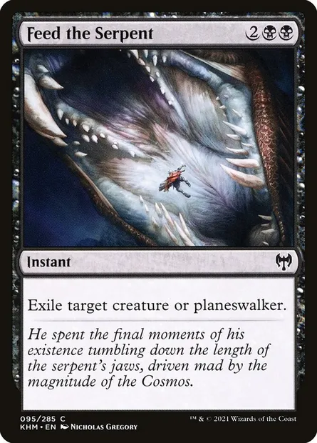 Feed the Serpent, Magic card KHM 95 — Kaldheim set
