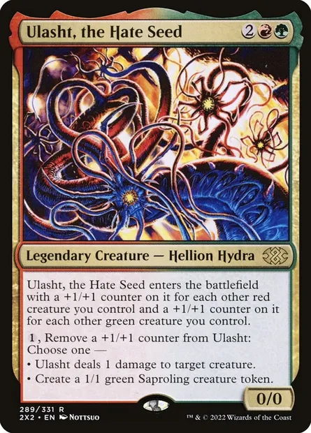 Ulasht, the Hate Seed, Magic card 2X2 289 — Double Masters 2022 set