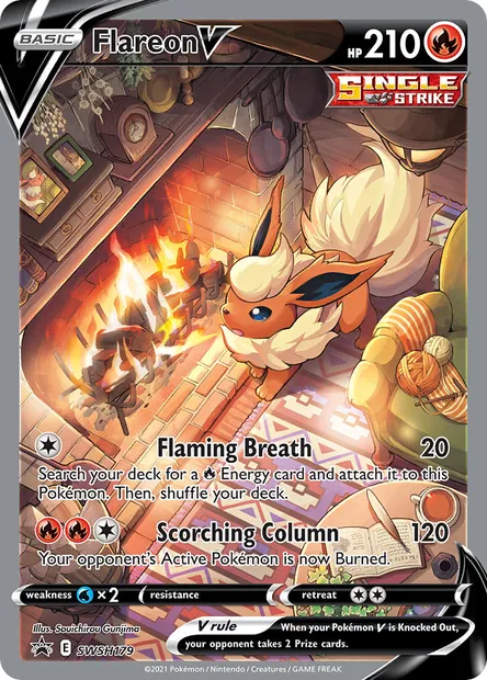 Flareon V, Pokémon card SWSH 179 — SWSH Black Star Promos set