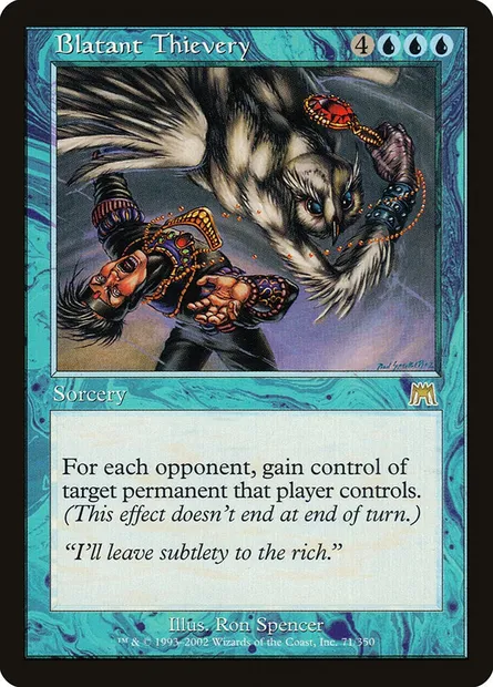 Vol éhonté, carte Magic ONS 71 — extension Carnage