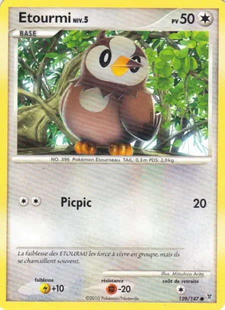 Etourmi, carte Pokémon SV 129 — extension Vainqueurs Suprêmes