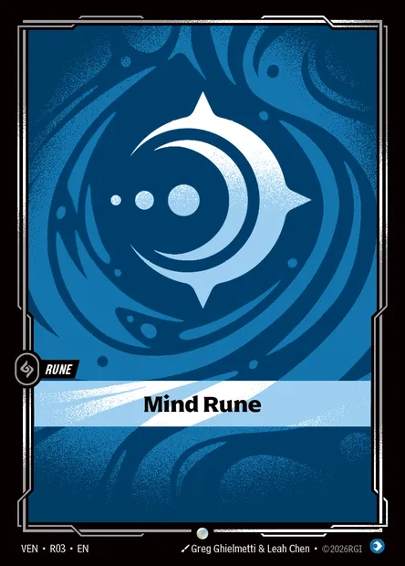 Mind Rune, carte Riftbound VEN R03 — extension Vendetta