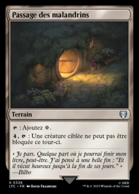 Passage des malandrins, carte Magic LTC 326 — extension Tales of Middle-earth Commander