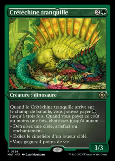 Crêtéchine tranquille, carte Magic MAT 124 — extension L'invasion des machines : le jour d'après