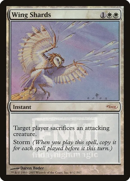 Échardes d'ailes, carte Magic F07 9 — extension Friday Night Magic 2007