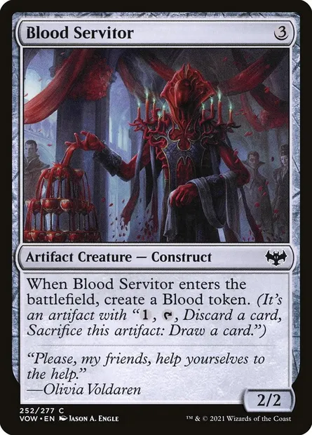 Blood Servitor, Magic card VOW 252 — Innistrad: Crimson Vow set