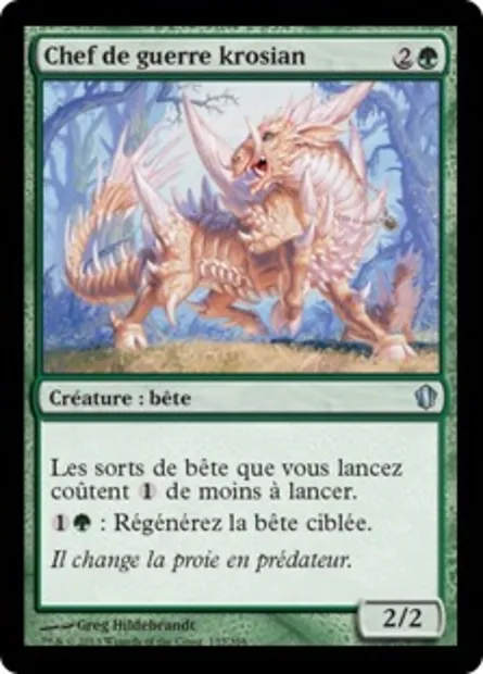 Chef de guerre krosian, carte Magic C13 155 — extension Commander 2013