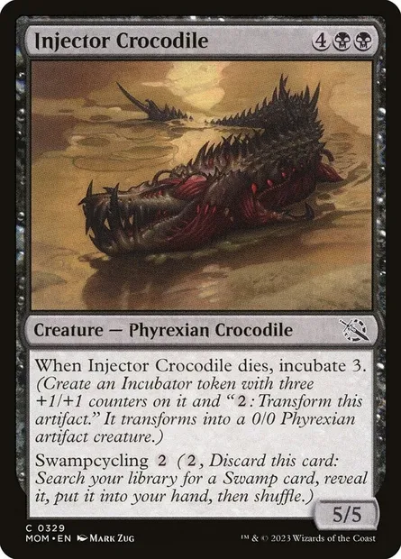 Injector Crocodile, Magic card MOM 329 — March of the Machine set