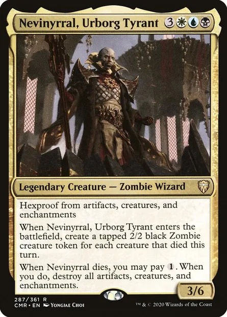 Nevinyrral, Urborg Tyrant, Magic card CMR 287 — Commander Legends set