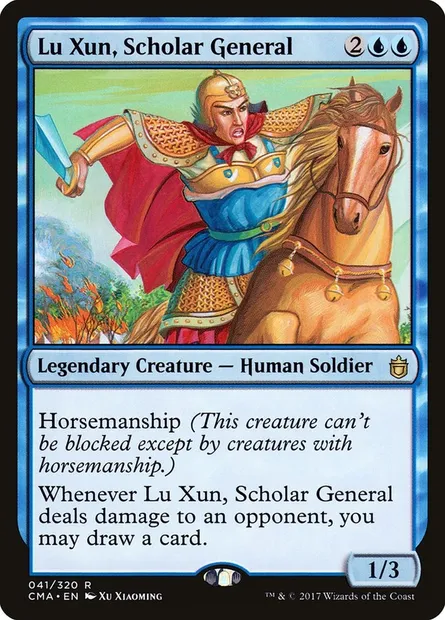 Lu Xun, Scholar General, Magic card CMA 41 — Commander Anthology set