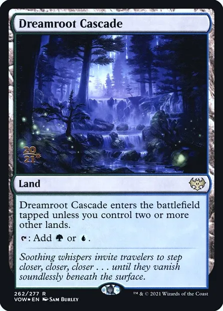 Dreamroot Cascade, Magic card PVOW 262s — Innistrad: Crimson Vow Promos set