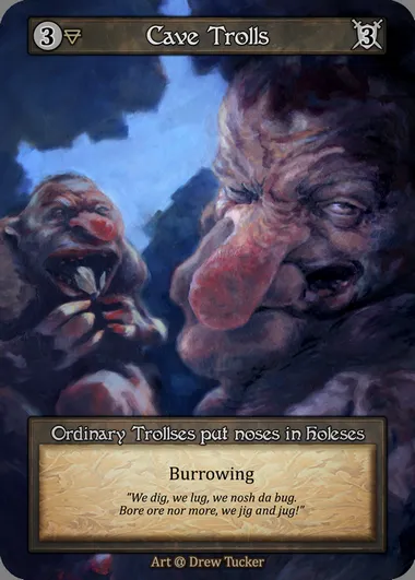 Cave Trolls, Sorcery card ALP 038 — Alpha set