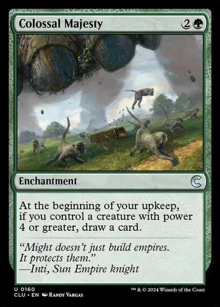 Majesté colossale, carte Magic CLU 160 — extension Ravnica: Clue Edition