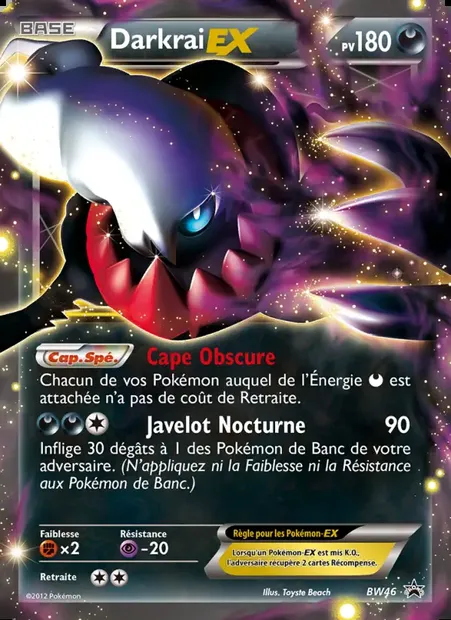 Darkrai ex, carte Pokémon BW 46 — extension Promo BW