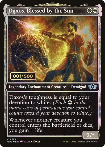 Daxos, Blessed by the Sun, Magic card MUL 132z — Multiverse Legends set