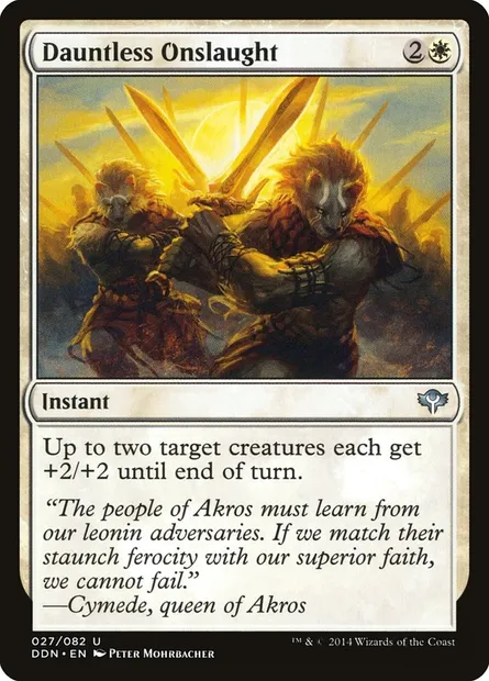 Dauntless Onslaught, Magic card DDN 27 — Duel Decks: Speed vs. Cunning set