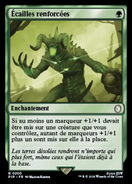 Écailles renforcées, carte Magic PIP 200 — extension Fallout