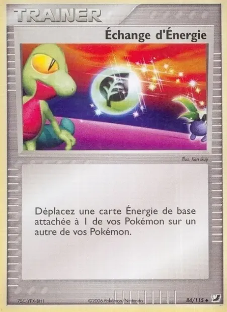 Échange d'Énergie, carte Pokémon UF 84 — extension EX Forces Cachées