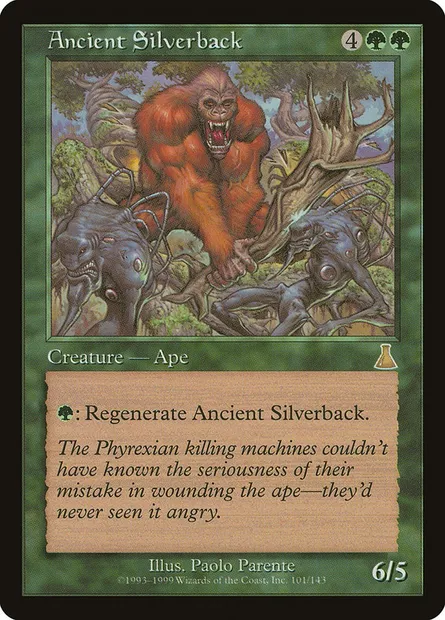 Ancient Silverback, Magic card UDS 101 — Urza's Destiny set