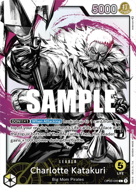 Charlotte Katakuri, One Piece card OP03-099 — PILLARS OF STRENGTH set