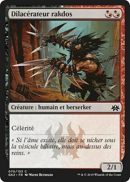 Dilacérateur rakdos, carte Magic GK2 70 — extension RNA Guild Kit