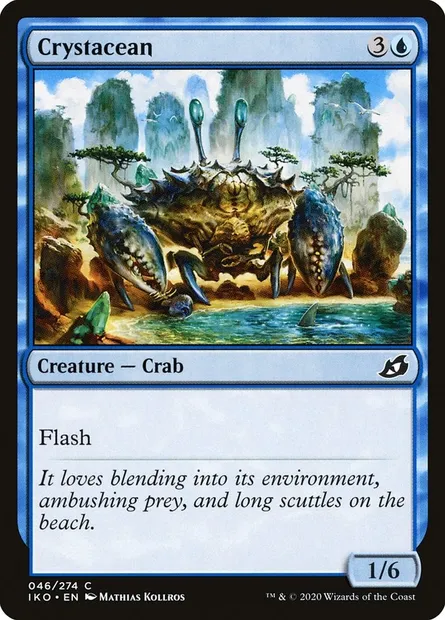 Crystacean, Magic card IKO 46 — Ikoria: Lair of Behemoths set
