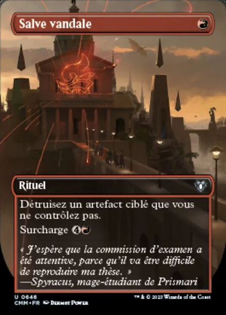Salve vandale, carte Magic CMM 646 — extension Commander Masters