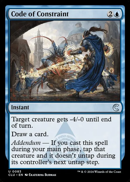 Code de contrainte, carte Magic CLU 83 — extension Ravnica: Clue Edition