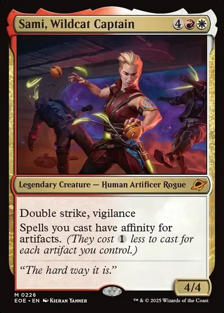 Sami, Wildcat Captain, Magic card EOE 226 — Edge of Eternities set