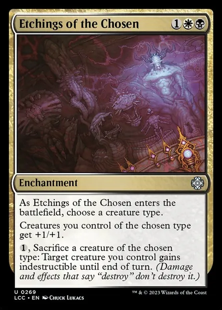 Etchings of the Chosen, Magic card LCC 269 — The Lost Caverns of Ixalan Commander set