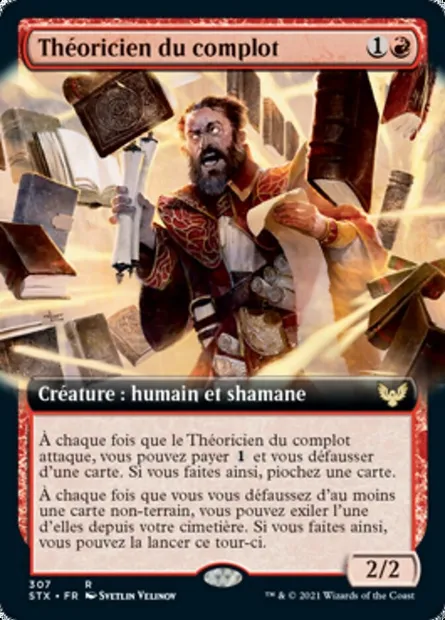 Théoricien du complot, carte Magic STX 307 — extension Strixhaven: l'Académie des Mages