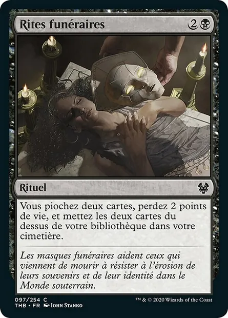 Rites funéraires, carte Magic THB 97 — extension Theros Beyond Death