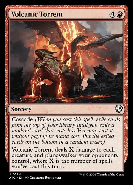 Volcanic Torrent, Magic card OTC 184 — Outlaws of Thunder Junction Commander set
